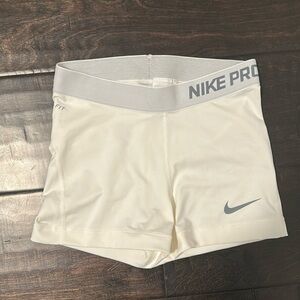 Nike Women's Pro White Shorts